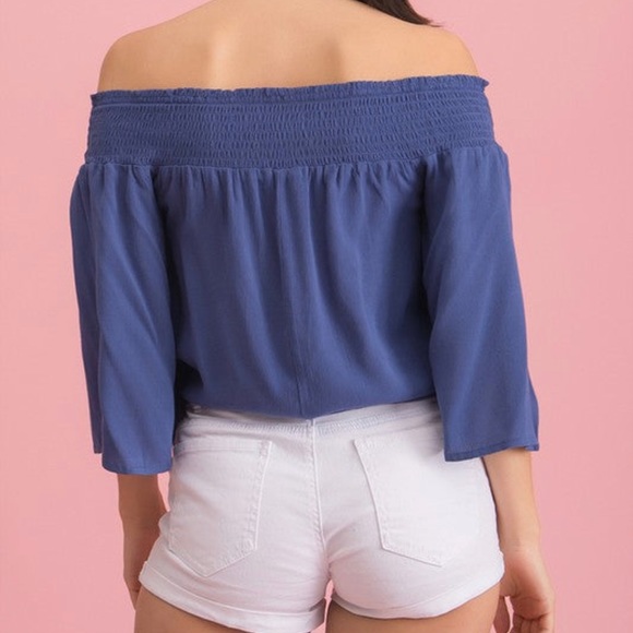 Rethm Large Sleeve Tie Front Blouse - Picture 2 of 3